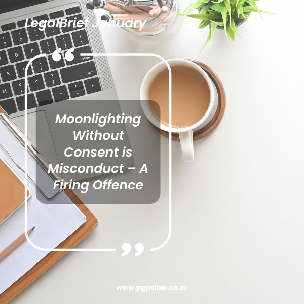 Moonlighting is reportedly common in South Africa